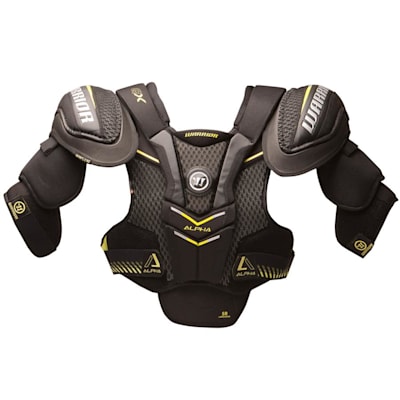 Alpha QX Shoulder Pad - Front View (Warrior Alpha QX Hockey Shoulder Pads - Junior)