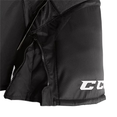 Super Tacks Player Pant (2017) - Zipper View (CCM Super Tacks Hockey Pants - Senior)