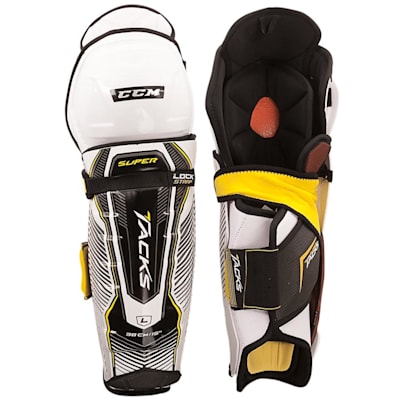CCM Super Tacks Hockey Shin Guards - Senior | Pure Hockey