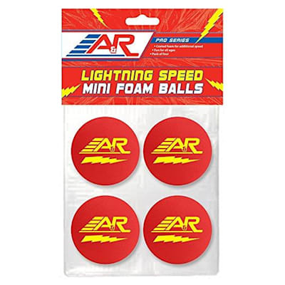 A&R Lightning Speed Mini Balls (A&R A&R Lightning Speed Mini Hockey Balls - 4 Pack)