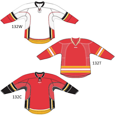 RBK 25P00 Calgary Flames (Reebok 25P00 NHL Edge Gamewear Hockey Jersey - Calgary Flames - Senior)