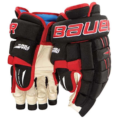 Bauer 4-Roll Pro Team Hockey Gloves (Bauer 4-Roll Pro Team Hockey Gloves - Junior)