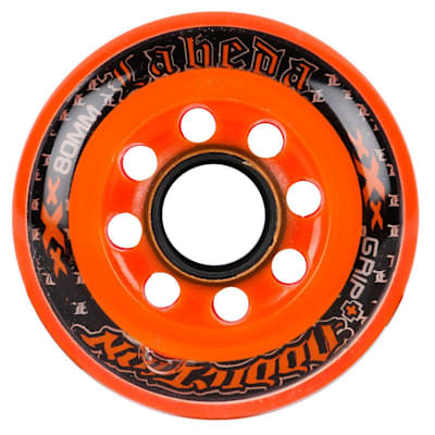 Labeda Addiction Hockey Wheels~XXX Grip~Black/Red~Black/Orange~White/Yellow 72MM 