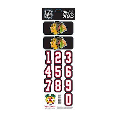 All-in-One Helmet Decal CHI (All-in-One Helmet Decal - Chicago Blackhawks - Black)