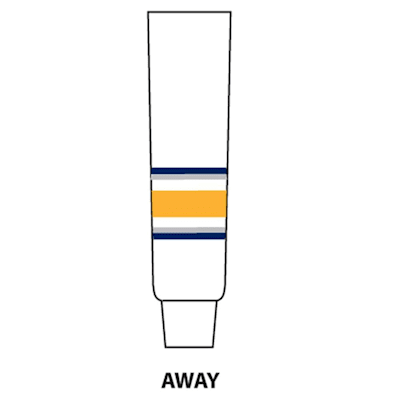 White (NHL Team Hockey Socks - Buffalo Sabres - Intermediate)