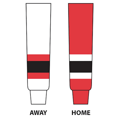  (NHL Team Hockey Socks - New Jersey Devils - Intermediate)