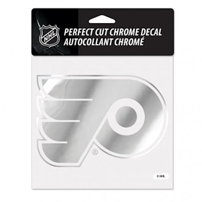 Chrome Decal - Philadelphia Flyers (Wincraft Perfect Cut Hockey Chrome Decal - Chicago Blackhawks)