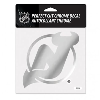 Perfect Cut Chrome Decal NJ (Wincraft Perfect Cut Hockey Chrome Decal - Chicago Blackhawks)