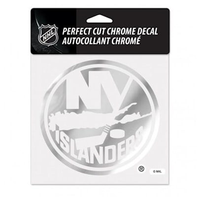 Perfect Cut Chrome Decal NYI (Wincraft Perfect Cut Hockey Chrome Decal - Chicago Blackhawks)