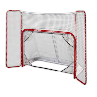 Hockey goal and backstop