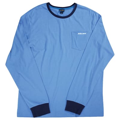 Baby Blue LS Tee (Bauer Baby Blue LS Tee - Senior)