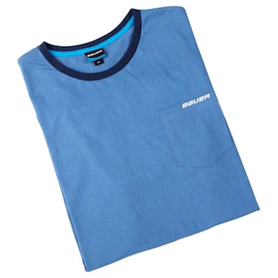  (Bauer Baby Blue Throwback SS Tee - Senior)
