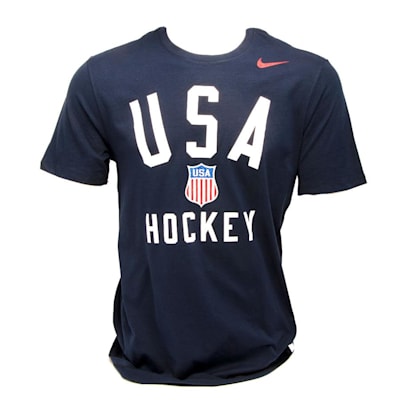 Front (Nike USA Hockey Short Sleeve Cotton Tee - Mens)