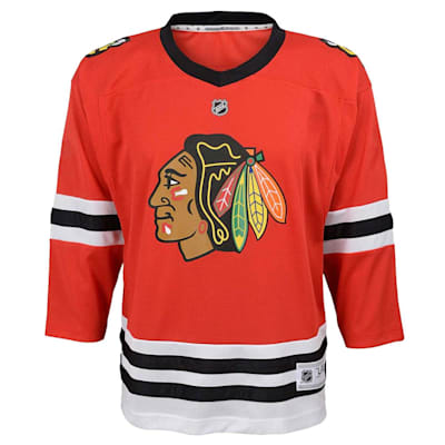 Outerstuff Chicago Blackhawks Youth Historical Long Sleeve Crew Shirt Large = 14-16