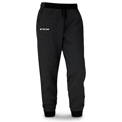 Black (CCM Core Fleece Cuffed Sweatpants - Adult)