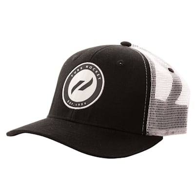  (Pure Hockey Pure Hockey Black/White Mesh Back Hat - Adult)