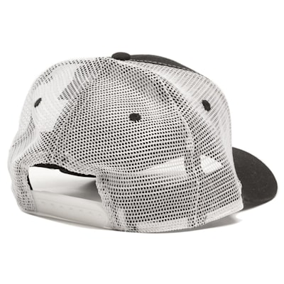 Back View (Pure Hockey Pure Hockey Black/White Mesh Back Hat - Adult)