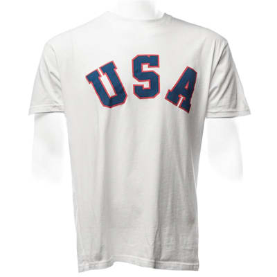 Front (Streaker Sports 1980 Jim Craig Miracle USA Hockey Jersey Tee - Adult)