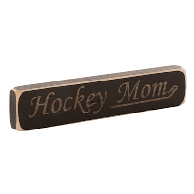  (Painted Pastimes "Hockey Mom" Sign - 1.75" x 8")