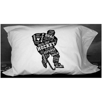 Hockey Player Pillow Case (Painted Pastimes "Hockey Player" Pillow Case - Standard)