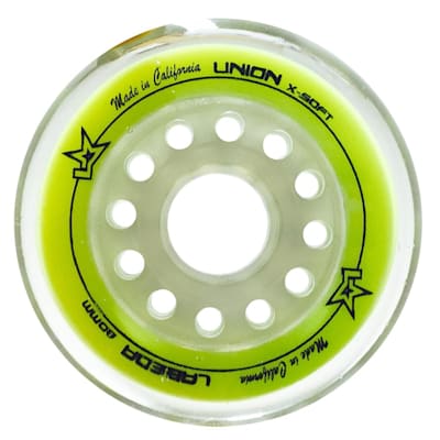  (Labeda Union X-Soft Inline Hockey Wheel - Yellow)