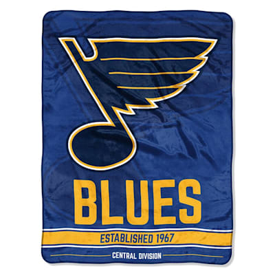 Blues (Northwest Company NHL Micro Raschel Throw Blanket - 46" x 60")