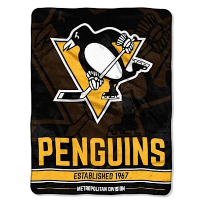 Penguins (Northwest Company NHL Micro Raschel Throw Blanket - 46" x 60")