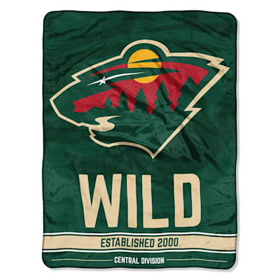 Wild (Northwest Company NHL Micro Raschel Throw Blanket - 46" x 60")