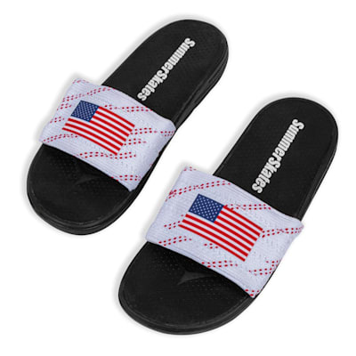 Red Supreme Slides  Mens summer shoes, Mens red shoes, Logo flip flops