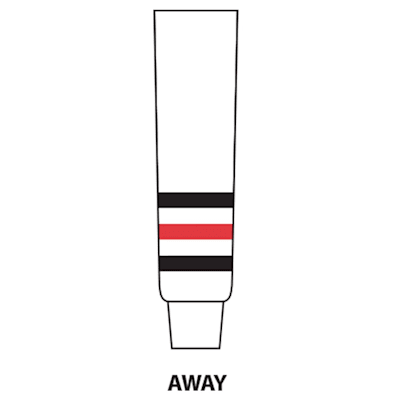 White (NHL Team Hockey Socks - Chicago Blackhawks - Junior)