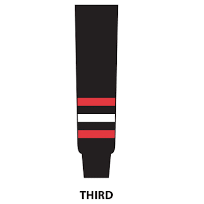 Black (NHL Team Hockey Socks - Chicago Blackhawks - Intermediate)
