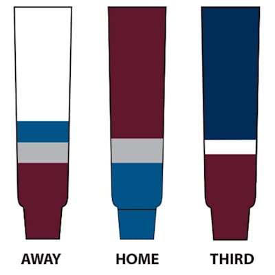 (NHL Team Hockey Socks - Colorado Avalanche - Tyke)