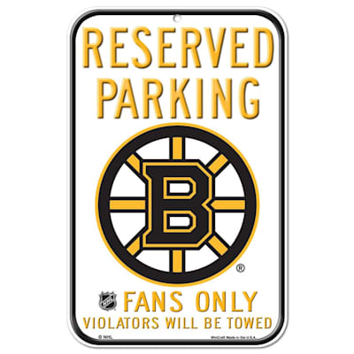  (Wincraft NHL Reserved Parking Sign - Boston Bruins)