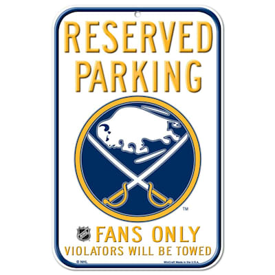  (Wincraft NHL Reserved Parking Sign - Buffalo Sabres)