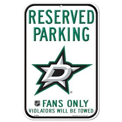 (Wincraft NHL Reserved Parking Sign - Dallas Stars)