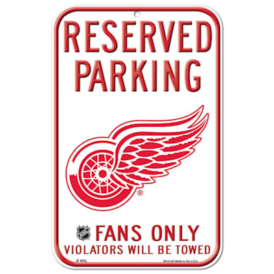  (Wincraft NHL Reserved Parking Sign - Detroit Red Wings)