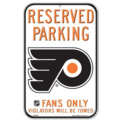  (Wincraft NHL Reserved Parking Sign - Philadelphia Flyers)