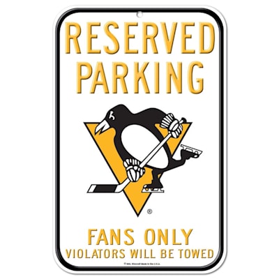  (Wincraft NHL Reserved Parking Sign - Pittsburgh Penguins)
