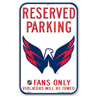  (Wincraft NHL Reserved Parking Sign - Washington Capitals)