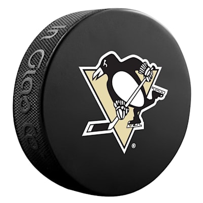 InGlasco NHL Basic Logo Puck - Pittsburgh Penguins | Pure Hockey Equipment