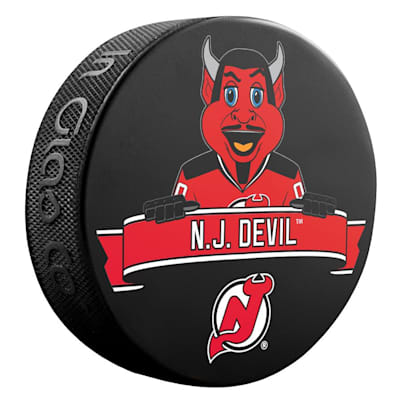  (InGlasco NHL Mascot Souvenir Puck - New Jersey Devils)