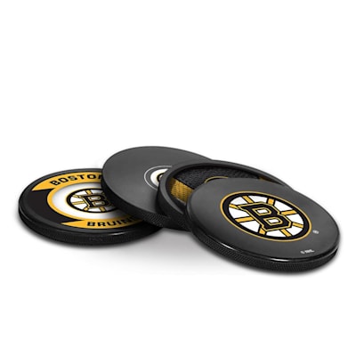 NHL Boston Bruins Hockey Puck Drink Coasters (4-Pack) In Cube – Inglasco  Inc.