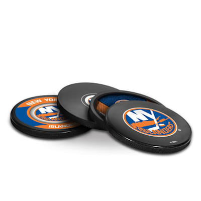  (InGlasco Puck Coasters Pack - New York Islanders)
