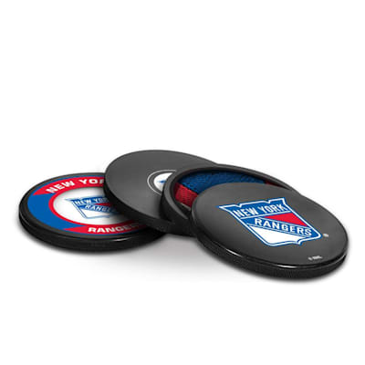  (InGlasco Puck Coasters Pack - New York Rangers)