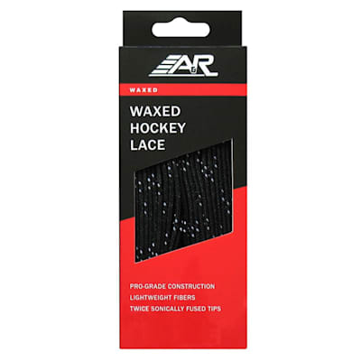 Black Waxed (A&R Waxed Hockey Laces)