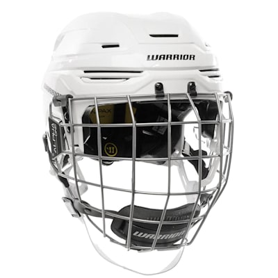 White (Warrior Alpha One Pro Combo Hockey Helmet)