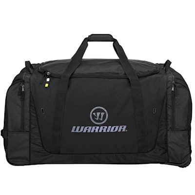 Black/Grey (Warrior Q20 Cargo Wheel Hockey Bag - Medium - Junior)