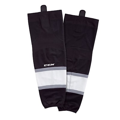 Black/White Small CCM Senior 24" SX8000 Hockey Socks 
