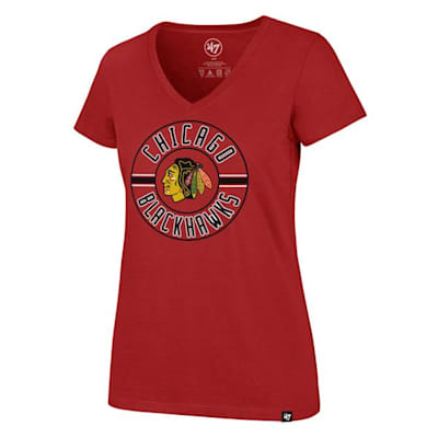  (47 Brand Flip Ultra Rival V-Neck Tee - Chicago Blackhawks - Womens)