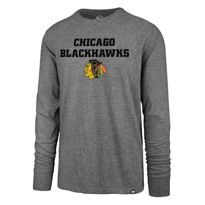 47 Brand Pregame Super Rival Long Sleeve Tee Chicago Blackhawks